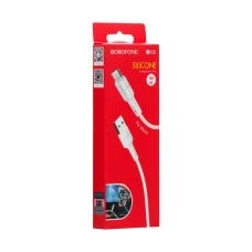 USB-кабель Borofone Silicone BX30 (MicroUSB) (Белый)