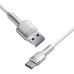 USB-кабель Baseus Cafule Metal Data 66W (1m) (Type-C) (Білий) CAKF000102 USB-кабель Baseus Cafule Metal Data 66W (1m) (Type-C) (Білий) CAKF000102
