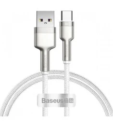 USB-кабель Baseus Cafule Metal Data 66W (1m) (Type-C) (Білий) CAKF000102