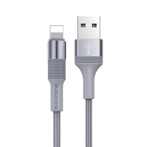 USB-кабель Borofone BX21 (Lightning) (Сірий)