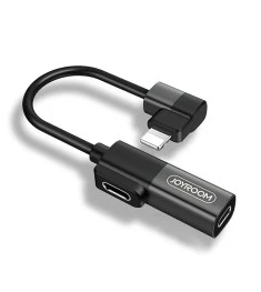 Адаптер Joyroom Dual Lightning S-M362 (для зарядки та навушників) (чорний)