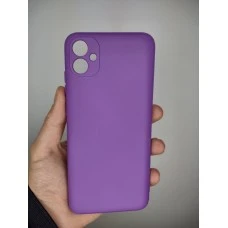 Силикон Original 360 Case Samsung Galaxy A04E (2022) (ShutCam) (Сиреневый)