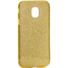 Силикон Glitter Samsung Galaxy J3 (2017) J330 (золотой)