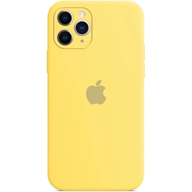 Силіконовий оригінальний чохол RoundCam для Apple iPhone 11 Pro Max (13) жовтий.