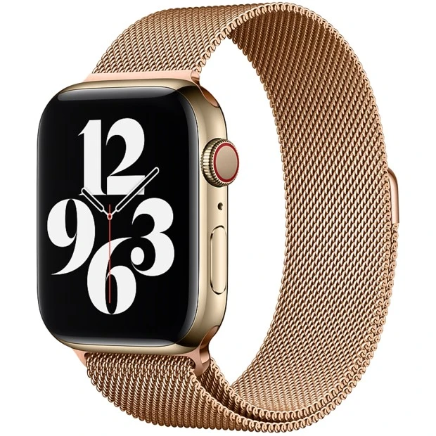 Apple Watch Milanese Loop ремінець для 38  /  40  /  41  /  SE (Рожеве золото)
