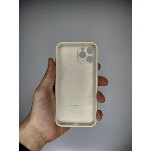 Силикон Original RoundCam Case Apple iPhone 11 (17) Antique White