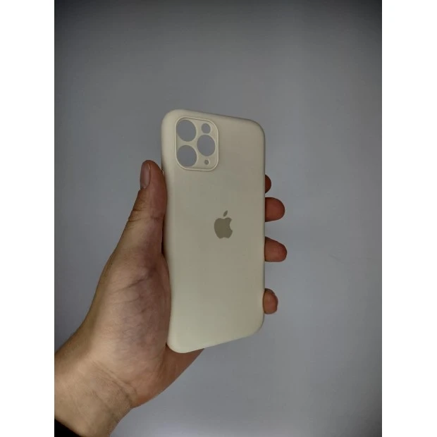 Силикон Original RoundCam Case Apple iPhone 11 (17) Antique White