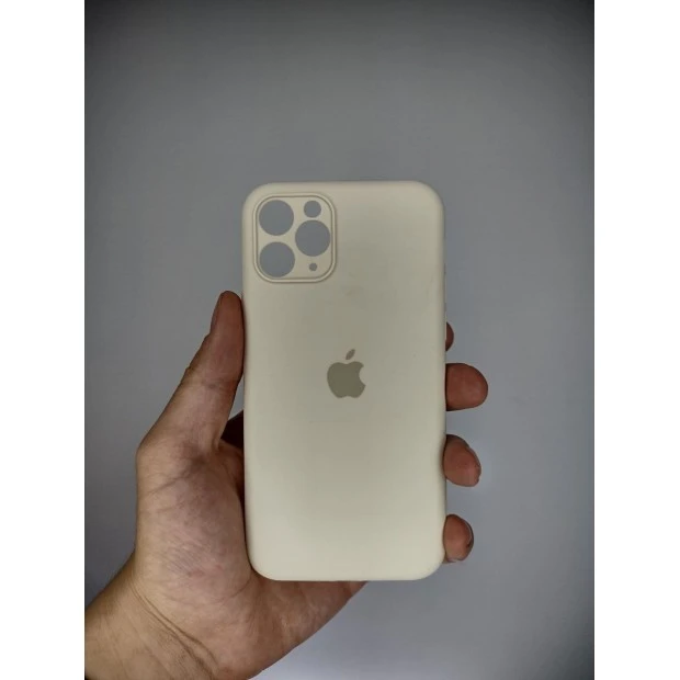Силикон Original RoundCam Case Apple iPhone 11 (17) Antique White
