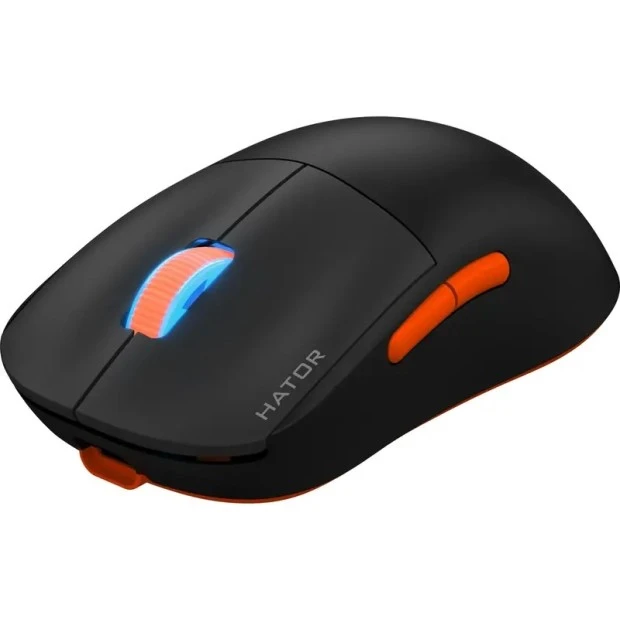 Миша бездротова ігрова Hator Quasar 2 Pro (Чорний / Помаранчевий) (HTM560BO)