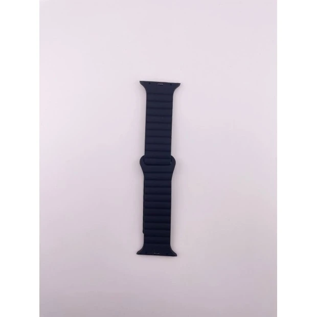 Ремешок Apple Watch Ribbed Silicone Shine 42 / 44 / 45 / 49mm (07) Black