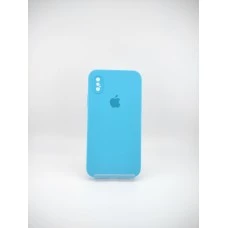Силикон Original Square RoundCam Case Apple iPhone X / XS (20) Blue