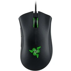 Мышь проводная Razer DeathAdder Chroma (Чёрно-зелёный) (Уценка) 1 категория