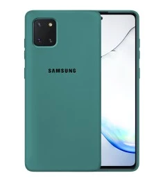 Силикон Original Case Samsung Galaxy Note 10 Lite (Тёмно-зелёный)