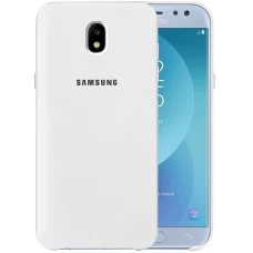 Оригінальний силіконовий чохол з логотипом Samsung для Galaxy J5 (2017) J530 (білий)