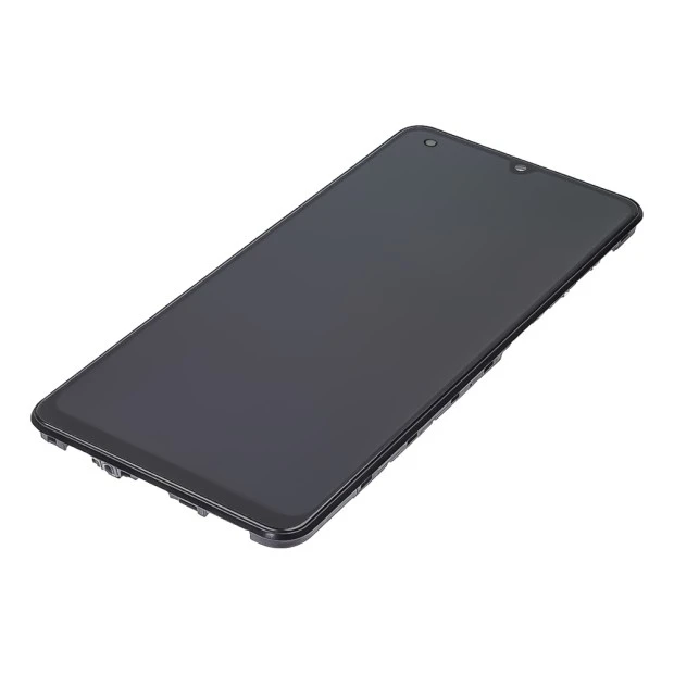 Дисплей для Samsung M325/ M32 с чёрным тачскрином и корпусной рамкой OLED