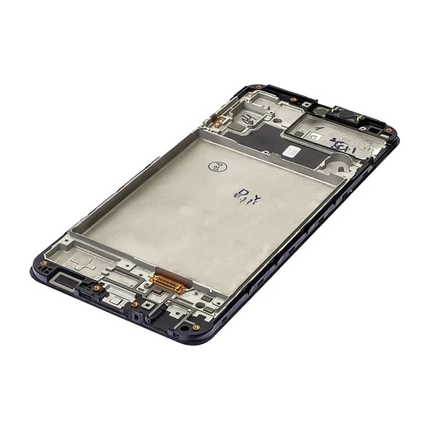 Дисплей для Samsung M325/ M32 с чёрным тачскрином и корпусной рамкой OLED