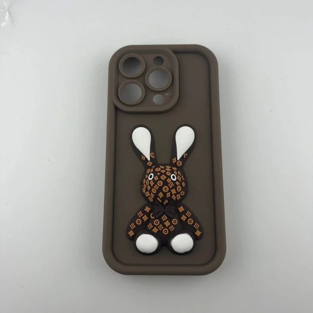 Чехол Pretty Things Case Apple iPhone 15 Pro (Brown/Rabbit)