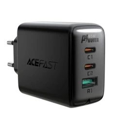 СЗУ-адаптер Acefast A13 65W PD QC 1USB / 2Type-C 3.25A + Type-C-кабель 1.2m (Чёр..