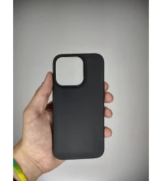 Чехол силиконовый Graphite Apple iPhone 15 Pro (Чёрный)
