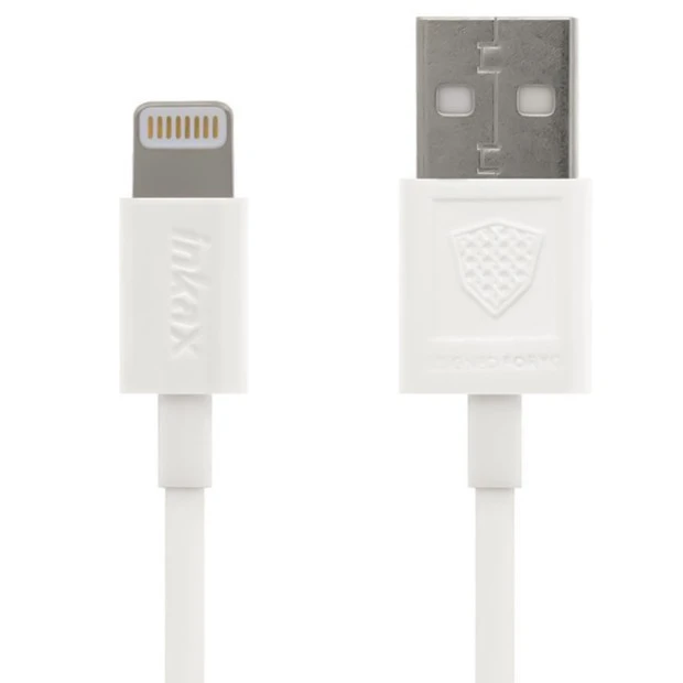 Inkax CD-21 адаптер живлення + Lightning-кабель 2.1A 2USB (Білий)