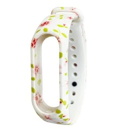Ремешок Original Design Xiaomi Mi Band 2 Рисунок (Лепесток, Зелёный)