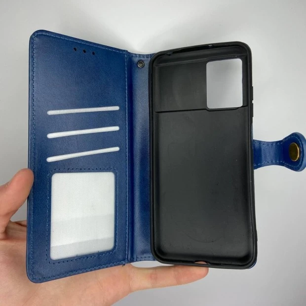 Чехол-книжка Leather Book Gallant Xiaomi Poco M5 (Синий)