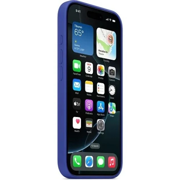 Чохол Silicone Case with MagSafe для Apple iPhone 16 Pro (Ультрамарин) (Оригінал)