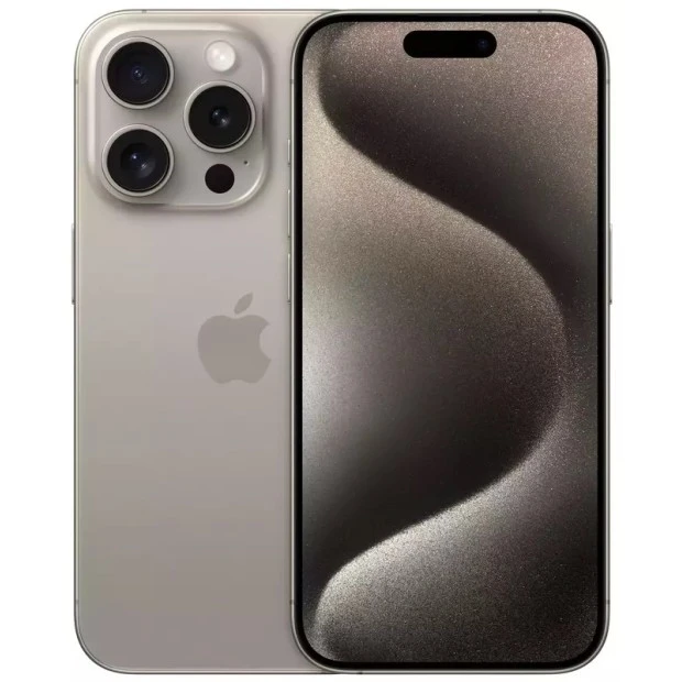 Мобильный телефон Apple iPhone 15 Pro 256Gb (Natural Titanium) (Grade A+) 99% Б/У O