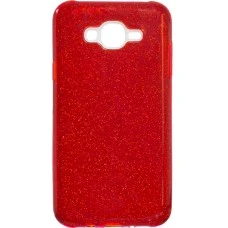 Силикон Glitter Samsung Galaxy J5 (2015) J500 (красный)