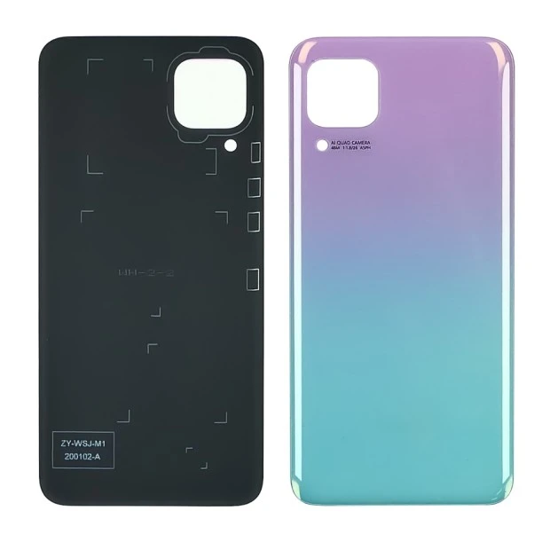 Задняя крышка для Huawei P40 Lite Light Pink/ Blue розово-голубая