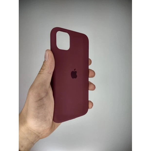 Силикон Original Round Case Apple iPhone 11 (57) Marsala