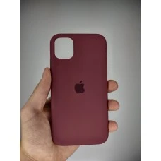 Силикон Original Round Case Apple iPhone 11 (57) Marsala