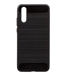 Силикон Polished Carbon Huawei P20 (черный)