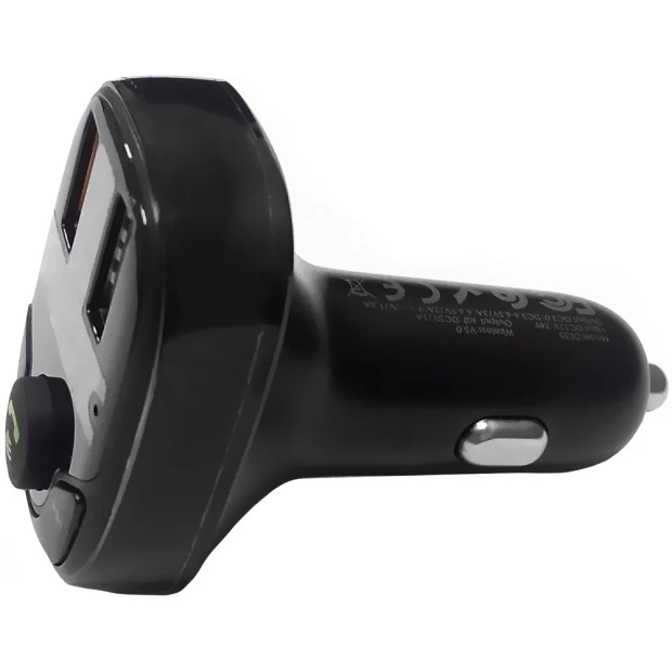FM - модулятор Borofone DE35 Soaring QC3.0 Bluetooth V5.0 (Чёрный)