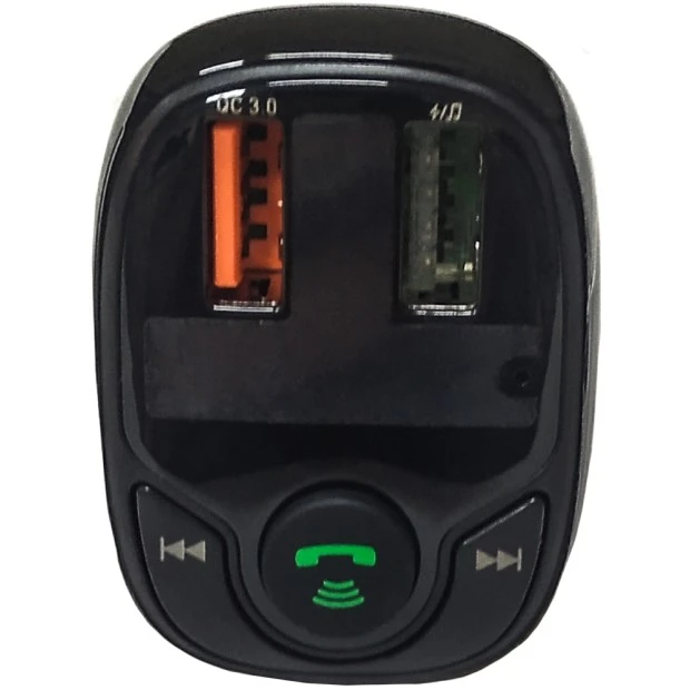 FM - модулятор Borofone DE35 Soaring QC3.0 Bluetooth V5.0 (Чёрный)