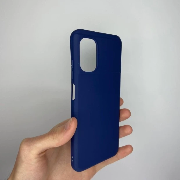 Силіконовий чохол iNavi Color для Xiaomi Poco M5 (Темно-синій)