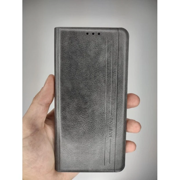 Чехол-книжка Leather Book Samsung Galaxy A30s / A50 / A50s (2019) (Серый)