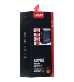 СЗУ-адаптер LDNIO A2206 + lighthing-кабель 2.4A 2USB (Красный)