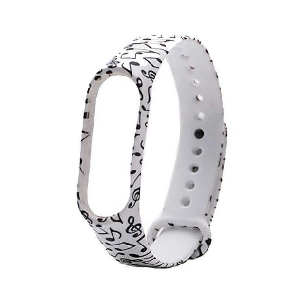 Ремешок Picture Design Xiaomi Mi Band 3 / Mi Band 4 (Ноты)