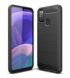 Силикон Polished Carbon Samsung Galaxy M30s (2019) (Чёрный)
