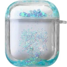 Чехол для наушников Apple AirPods Sequins Crystal (Бирюзовый)