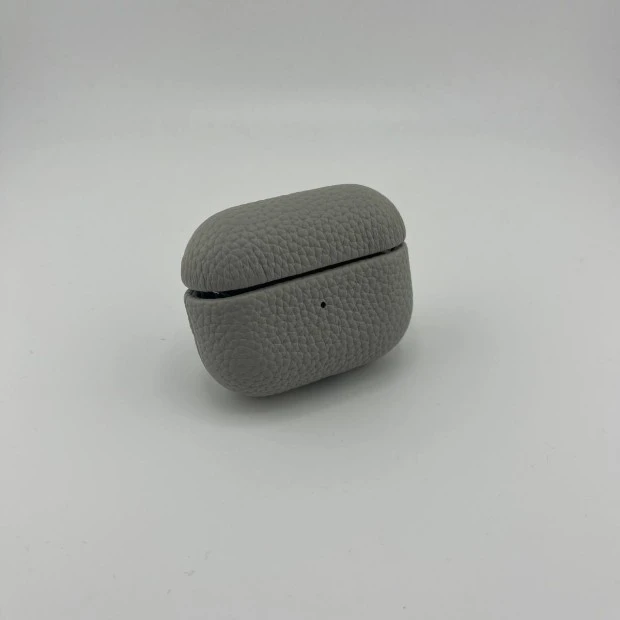 Чохол для навушників Leather Case Apple AirPods Pro 2 (Сірий)