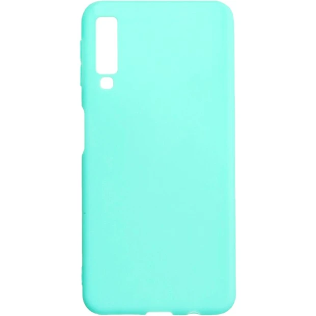 Силиконовый чехол Multicolor Samsung A7 (2018) A750 (бирюзовый)