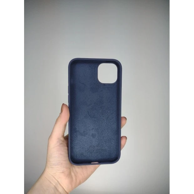 Силикон Original Round Case Apple iPhone 14 Plus (09) Midnight Blue