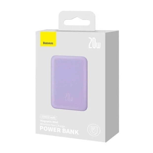 PowerBank Baseus Magnetic Wireless MagSafe 10000mAh 20W (Purple)