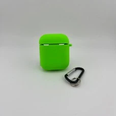 Чехол для наушников Full Silicone Case with Microfiber Apple AirPods (27) Grass Green