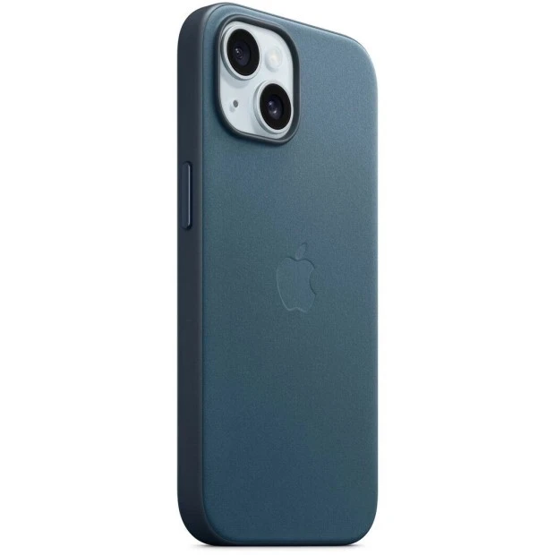 Чохол FineWoven з MagSafe для Apple iPhone 15 (Pacific Blue) (Оригінал)