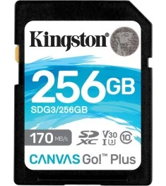Карта памяти Kingston Canvas Go Plus SDXC 256Gb (UHS-1 U3) (Class 10 V30)