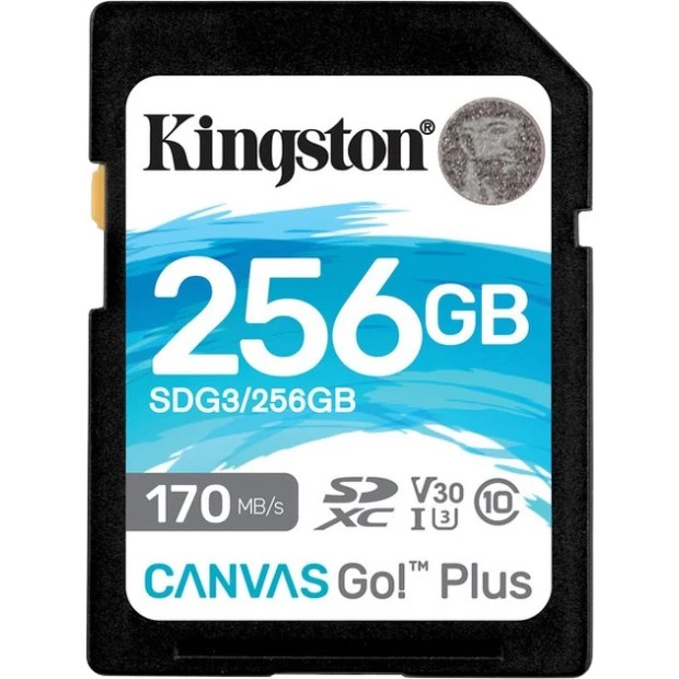 Карта памяти Kingston Canvas Go Plus SDXC 256Gb (UHS-1 U3) (Class 10 V30)