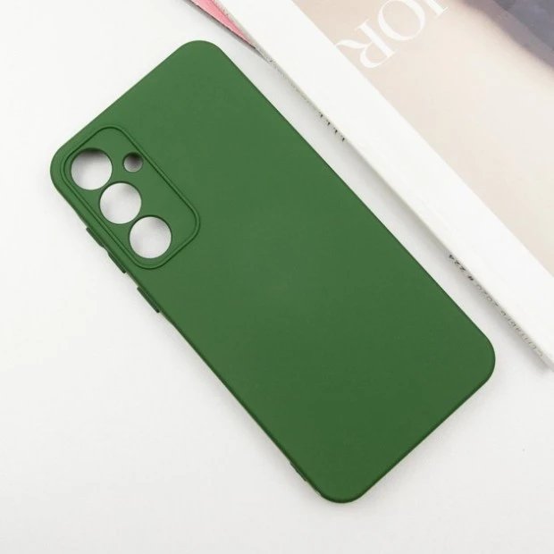 Силікон Original Samsung Galaxy S24 FE (ShutCam) (Темно-зелений)
